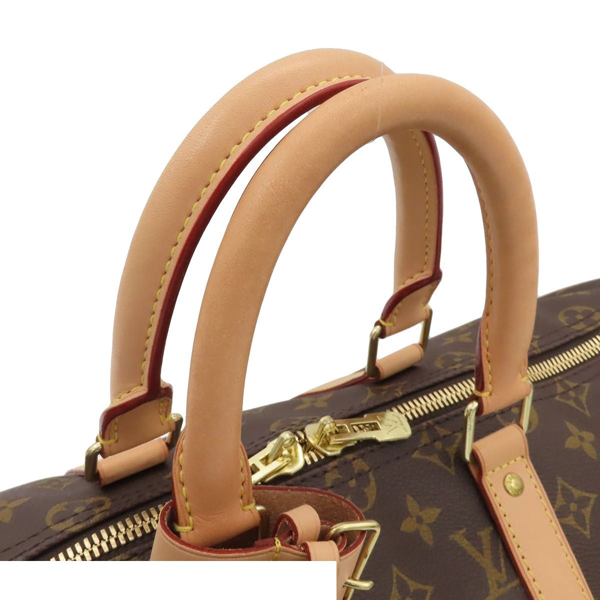Louis Vuitton Keepall Bandouliere 45 Brown Monogram Canvas 2-Way Shoulder Bag — view 4