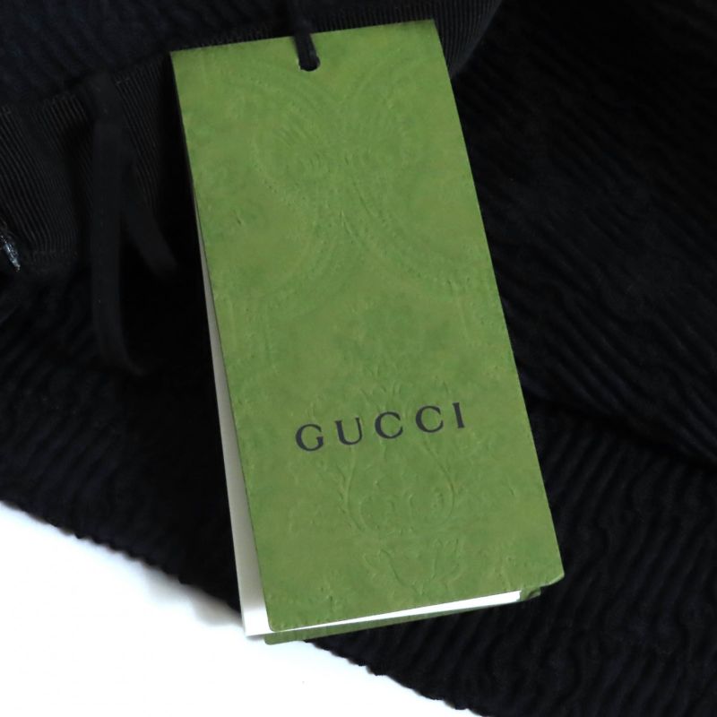 Gucci 2024 771291 GG Pattern Knee Length Tight Skirt Bottoms Black 38 Made In