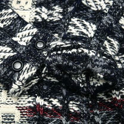 Chanel Wool Knit Coat P57376 Ladies Missing Belt