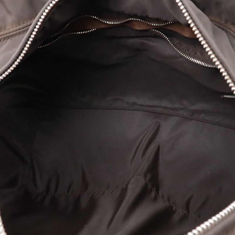 Hermes Acapulco PM Tote PM Tote Handbag Nylon Leather Brown