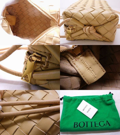 Pretty Bottega Veneta - Mini Loop Camera Bag 680254 Leather Beige Shoulder Bag