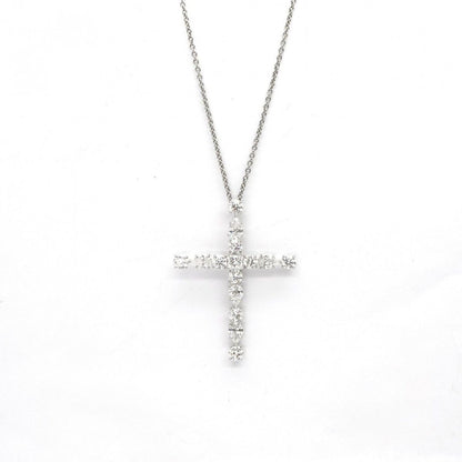 Harry Winston Madonna Cross Pendant Symbols by Necklace Choker Silver HW