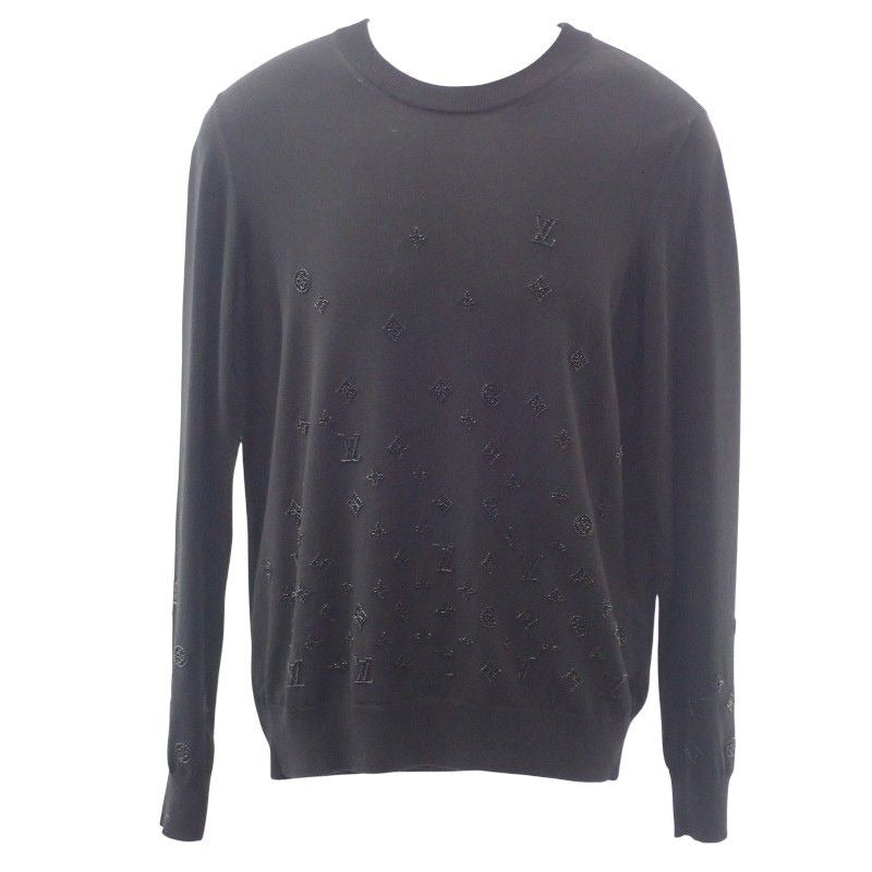 Louis Vuitton Embellished Evening Crew Neck L Size 1 Aiho9 Long Sleeve Knit