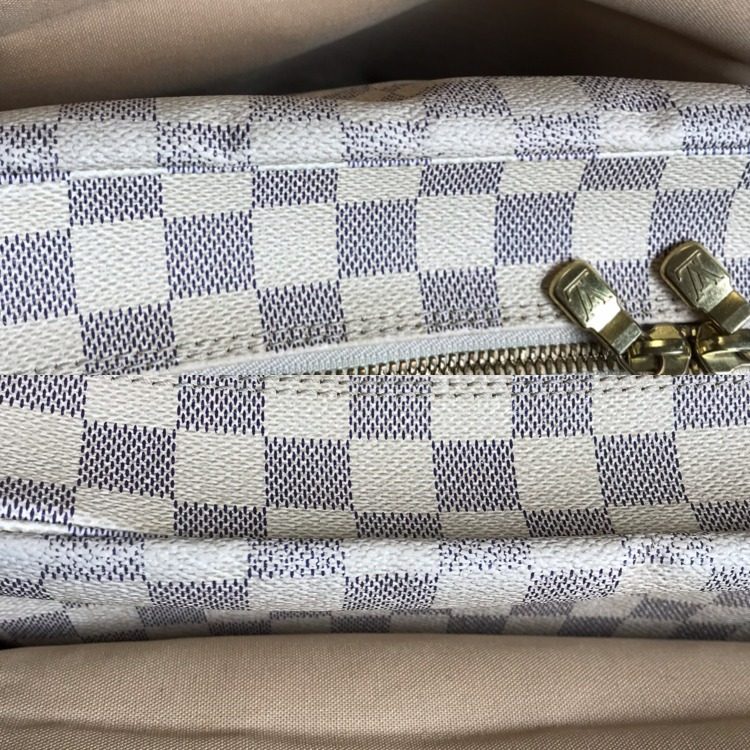 Louis Vuitton Damier Azur Naviglio Shoulder Bag Price Negotiation Welcome — view 12