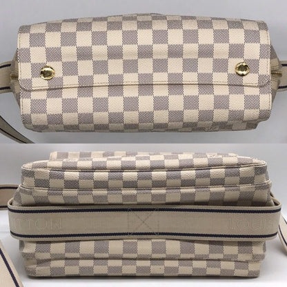Louis Vuitton Damier Azur Naviglio Shoulder Bag Price Negotiation Welcome — view 4