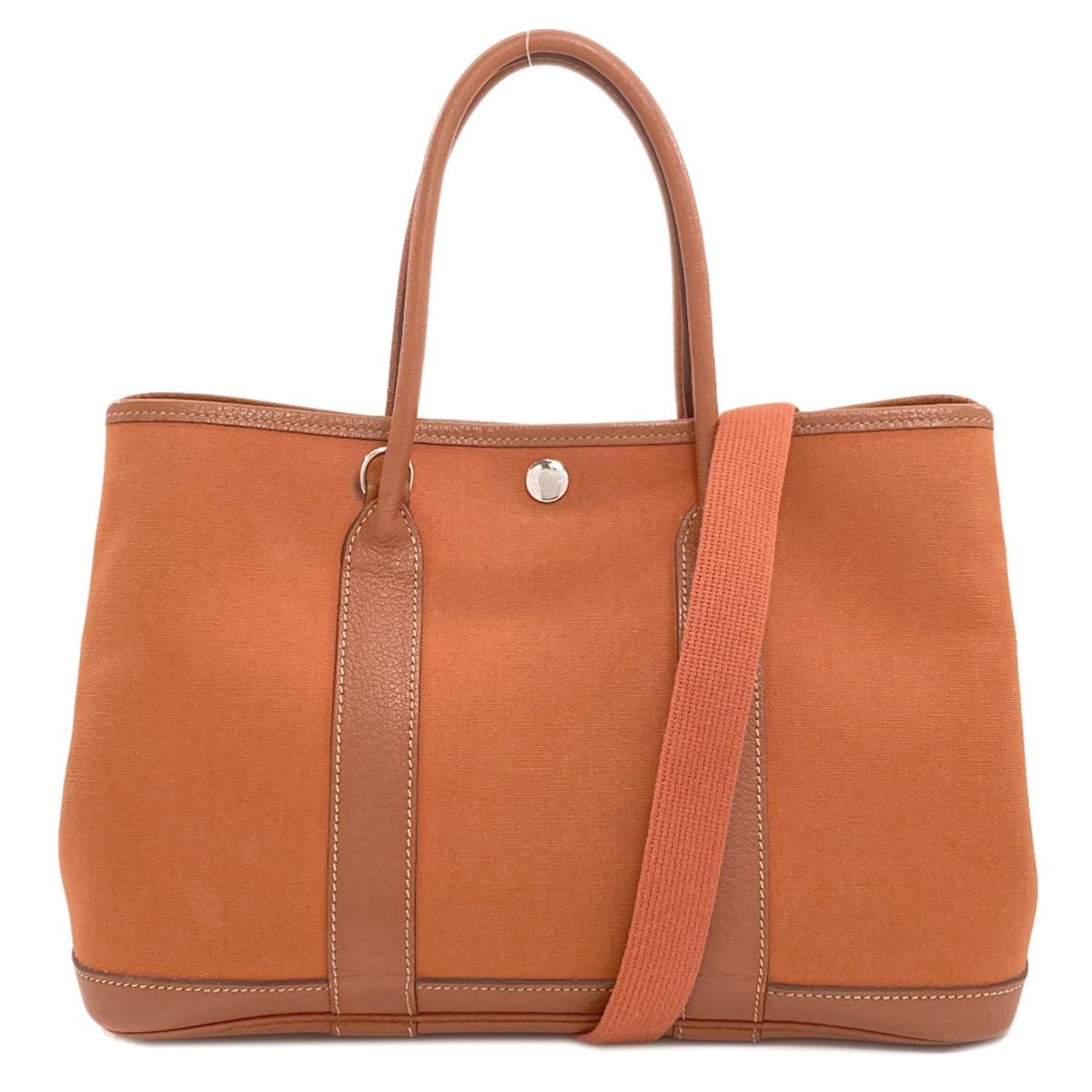 Hermes Garden Party TPM Silver Handbag Toile Officier Negonda