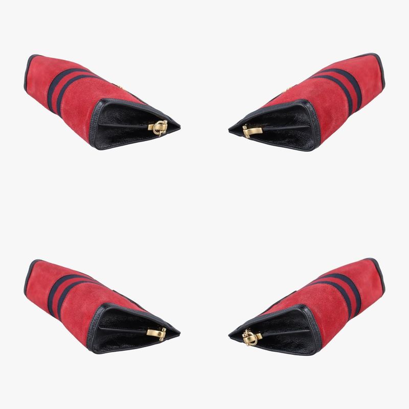 Gucci Ophidia Red And Black Suede 503877 I023532988