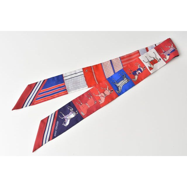 Hermes Tulley Scarf Silk Twill Horse Motif — view 2