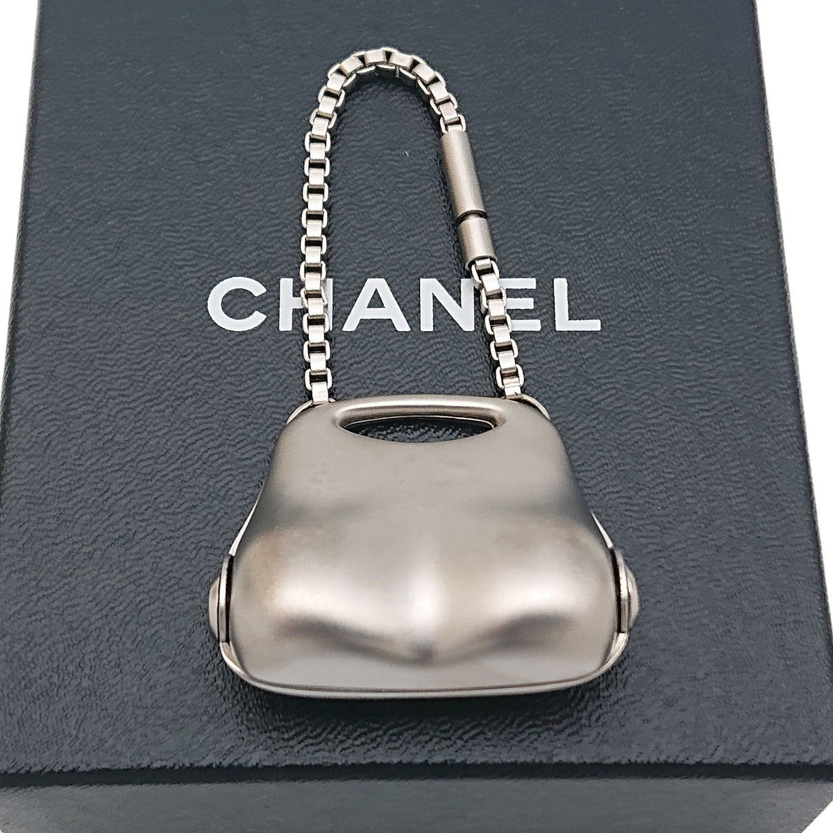 Chanel Bag Charm CC Logo Silver