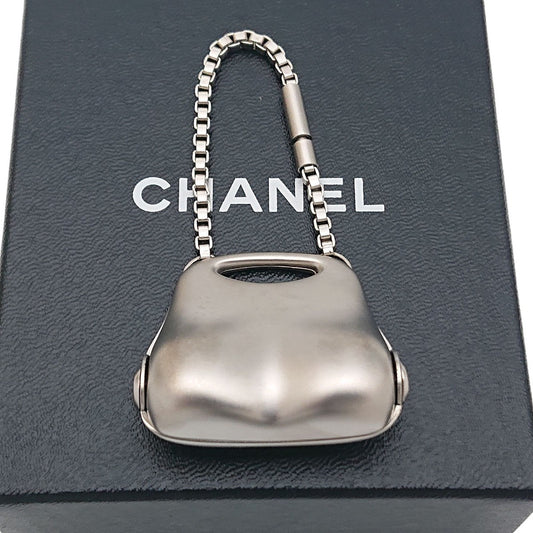 Chanel Bag Charm CC Logo Silver