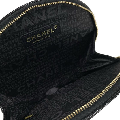 Chanel Clutch Bag Record Black×red Leather