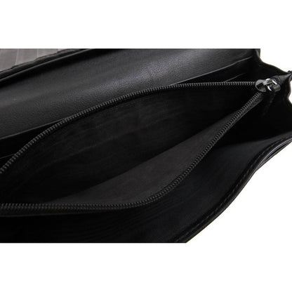 Gucci Long Wallet Women Leather Black GG Horsebit — view 8