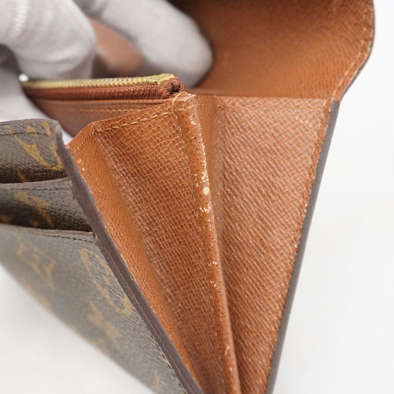 Louis Vuitton Long Wallet Monogram Portefeuille Sarah M61734 Brown Ladies