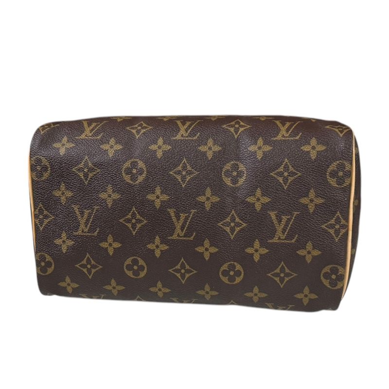 Louis Vuitton Speedy 25 Monogram Handbag Monogram Canvas M41528 Brown Women