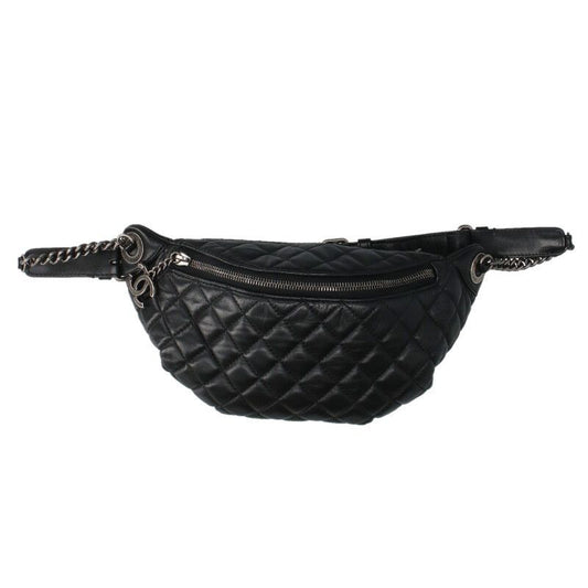 Chanel Lambskin Coco Mark Matelasse Chain Body Bag Women