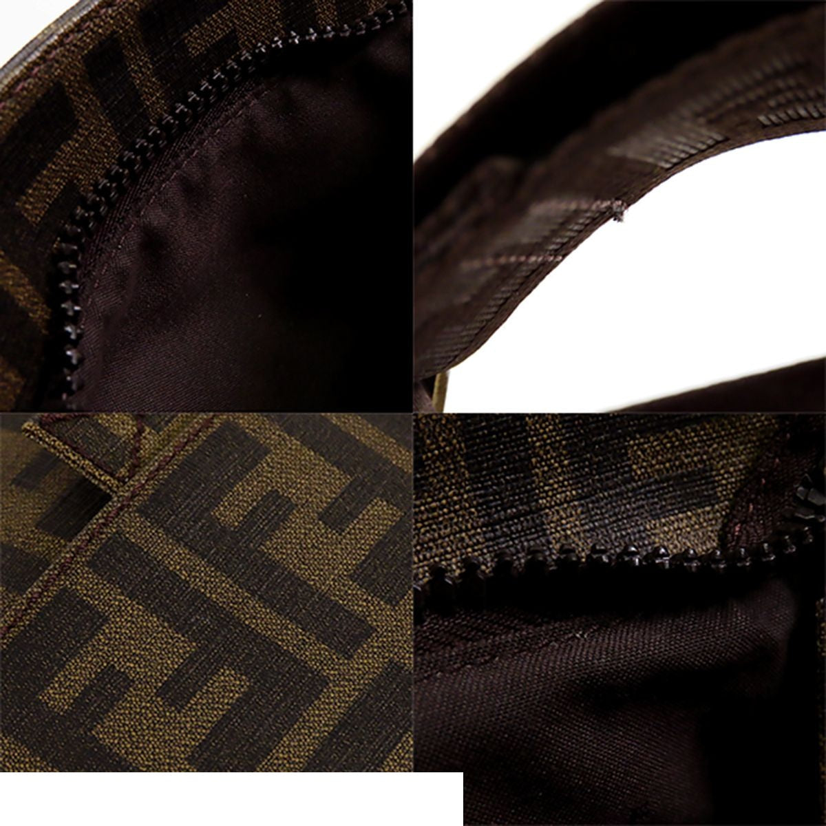 Fendi Zucca Pattern Shoulder Bag Brown — view 8