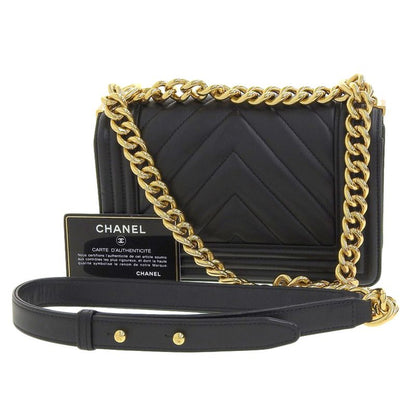 Chanel V-Stitch Mini Boy Shoulder Bag