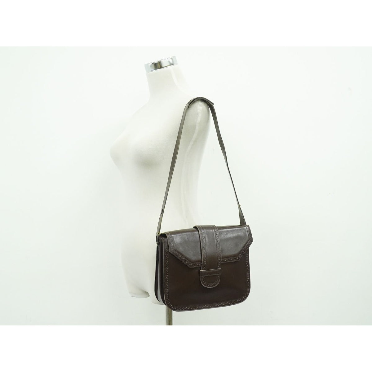 Saint Laurent Yves YSL Leather Shoulder Bag — view 6