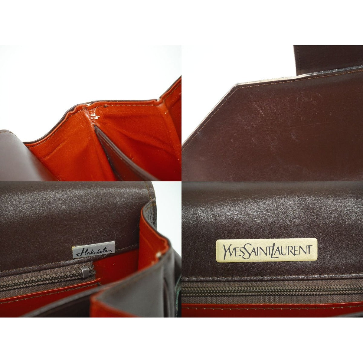 Saint Laurent Yves YSL Leather Shoulder Bag — view 9