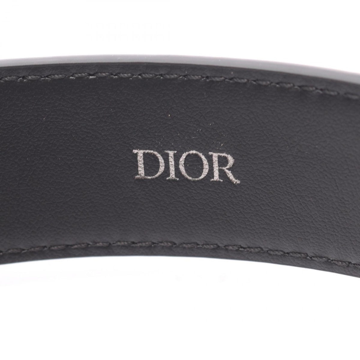 Dior Belt CD Logo Black Leather — view 4