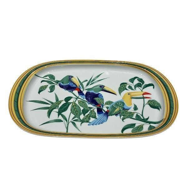 Hermes Toucan Oval Plate