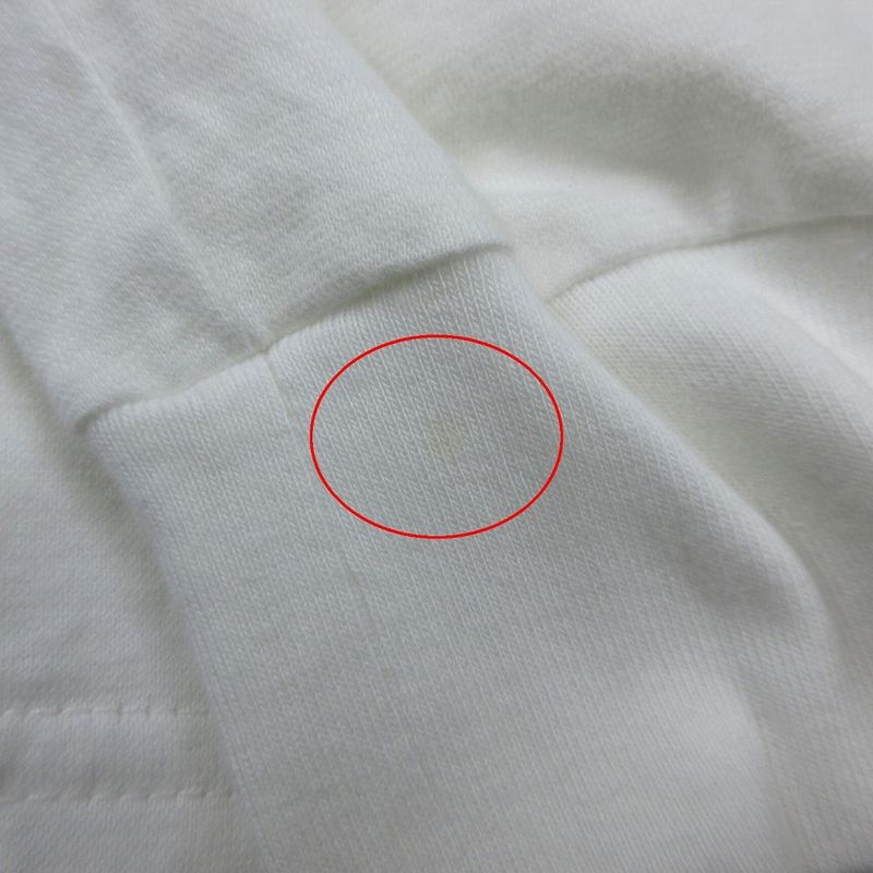 Chanel 20p Long T-Shirt Women's S White Cotton Coco Mark Camellia Long Sleeves