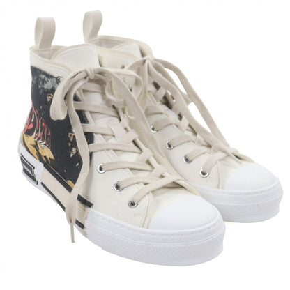 Dior Homme Astero Canvas High Cut Sneakers White 40 — view 3