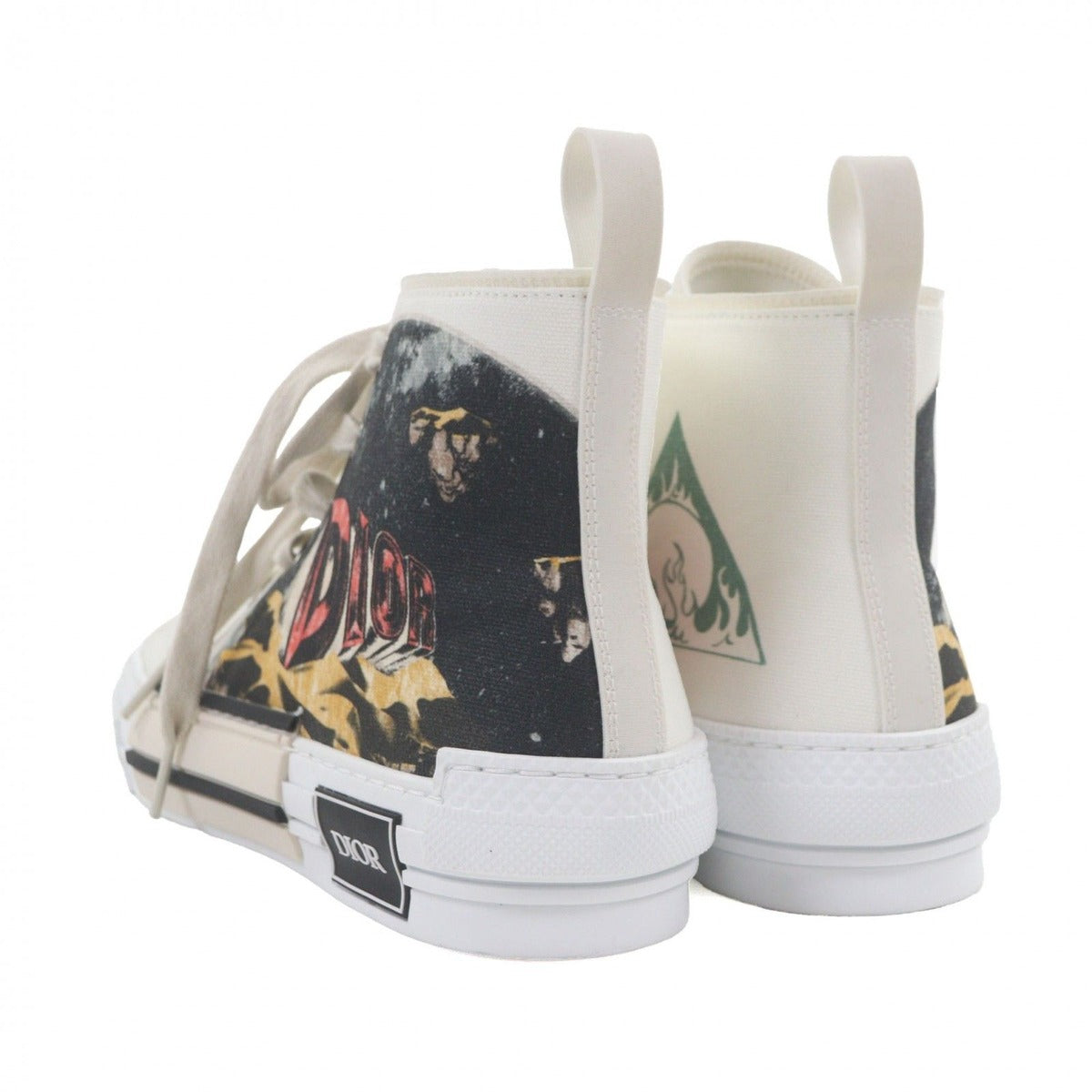 Dior Homme Astero Canvas High Cut Sneakers White 40 — view 4