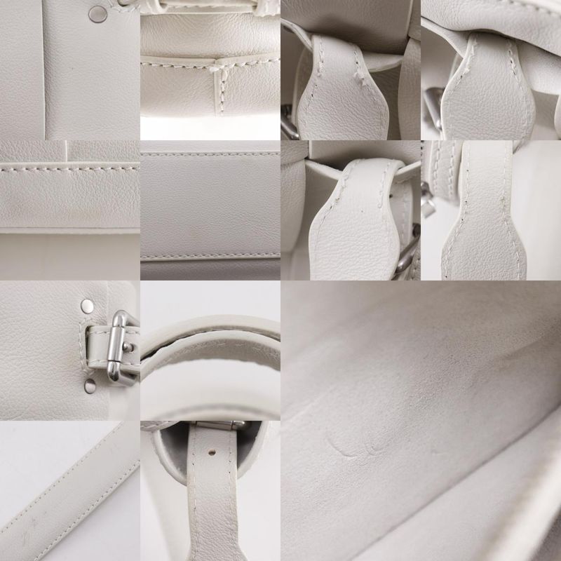 Bottega Veneta Bottega Veneta Arco Tool Bag Maxi Intre 2WAY Shoulder Calf White