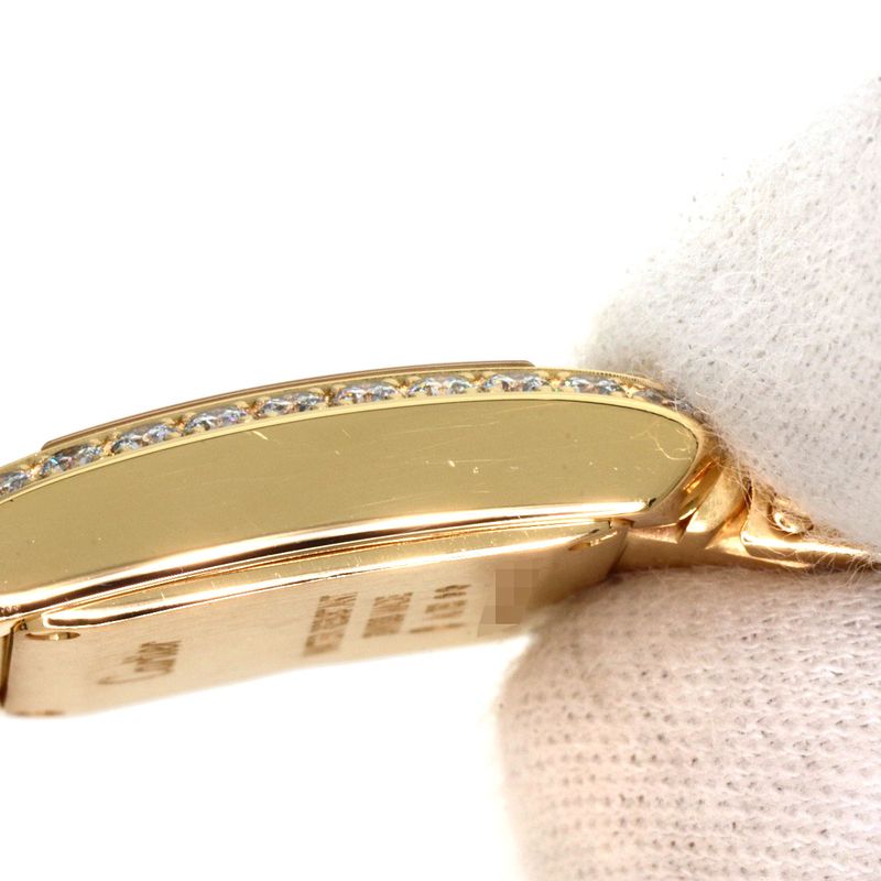 Cartier Wjta0039 Tank Francaise SM Diamond Wristwatch 18K Yellow Gold Diamonds