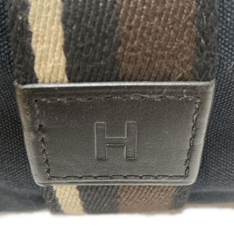 Hermes Tote Bag Troca Horizontal MM Black X Brown X Beige Leather