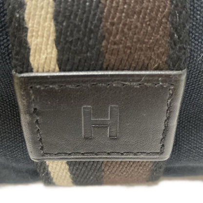 Hermes Tote Bag Troca Horizontal MM Black X Brown X Beige Leather