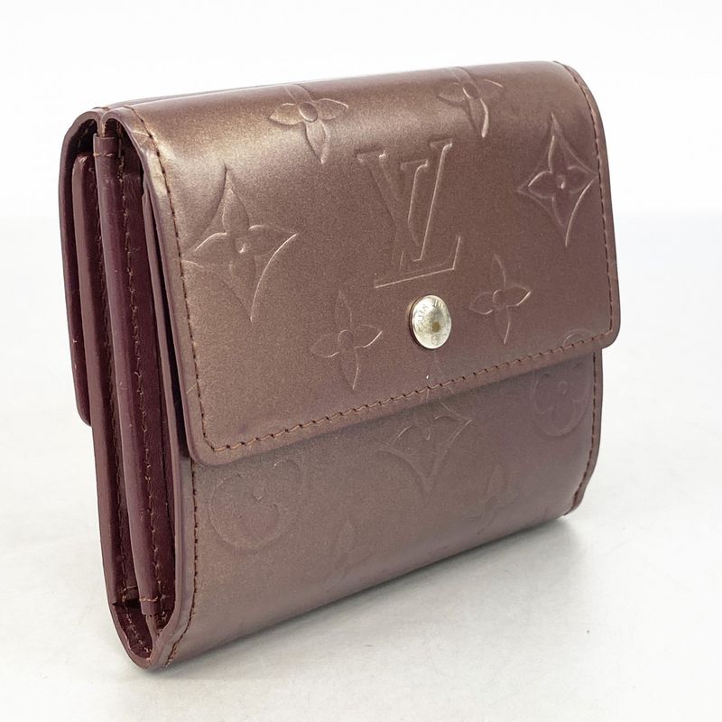 Louis Vuitton Trifold Wallet Monogram Matte Porte Monnaie Vivier Carte Cles Di