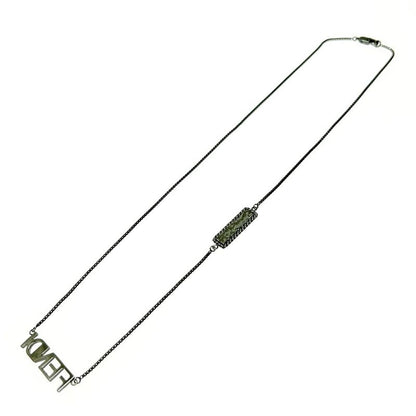 Fendi Metal Logo Necklace Black 414176 Necklace