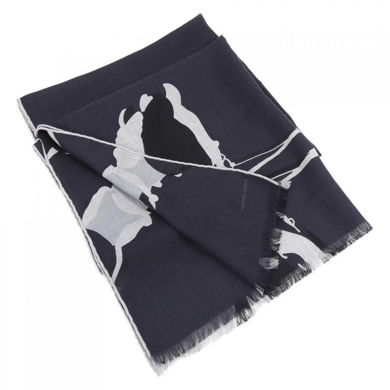 Hermes Rodeo Noir Stole