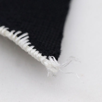 Chanel Ribbon Logo Vintage Satin Black/white Ladies 15g Brooch