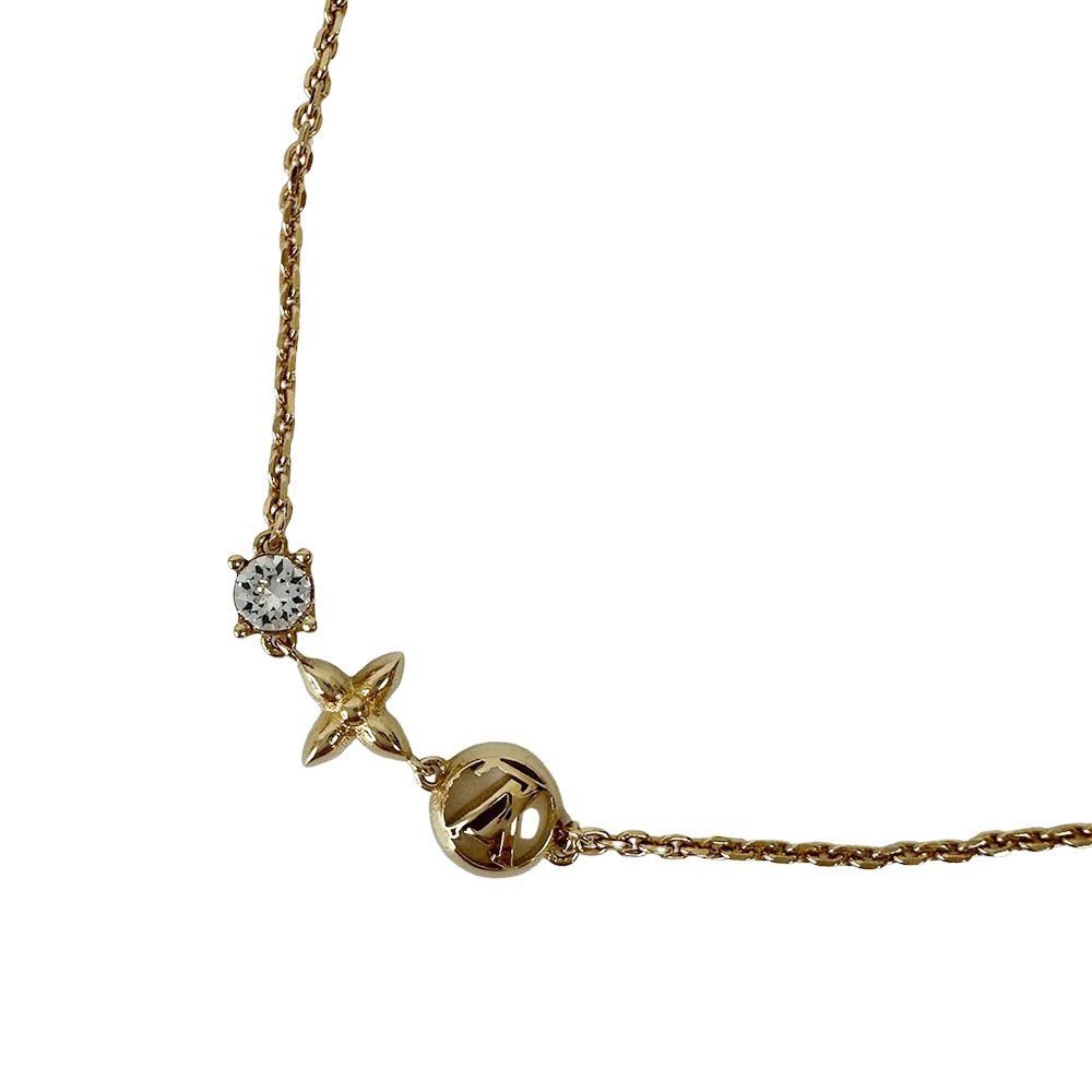 Louis Vuitton Bracelet Metal Line Stone Petit Gold