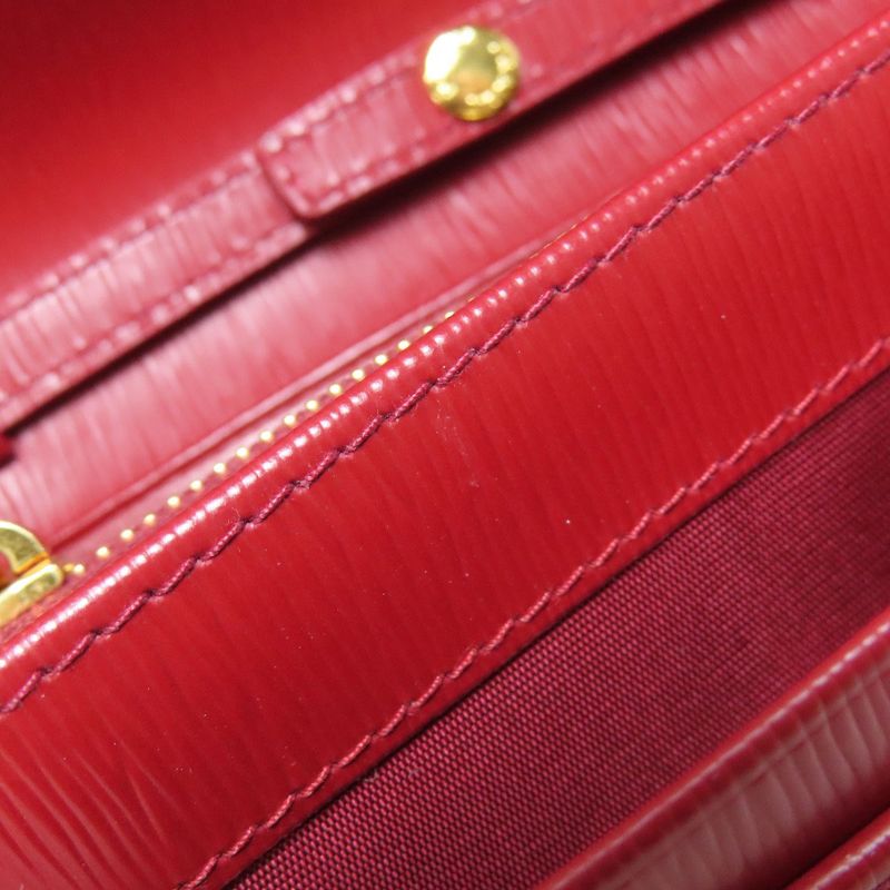 Prada Chain Wallet Long Wallet With Change Pocket Saffiano Women