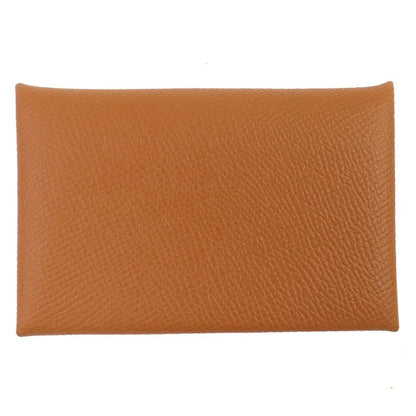 Hermes Calvi Vaux Epson Gold Silver Hardware Card Case Business Holder