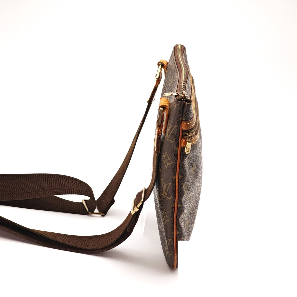 Louis Vuitton Pochette Bosphere Shoulder Bag Light Brown