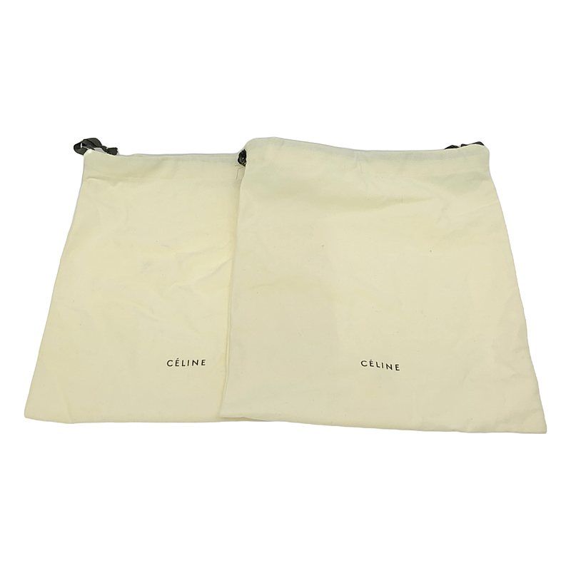 Celine - Phoebe Period Suede Leather Strap Sandals - 36 1 2 - Black - Women's