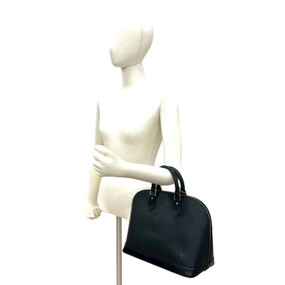 Louis Vuitton Vintage Alma Epi Leather Boston Bag Black — view 2
