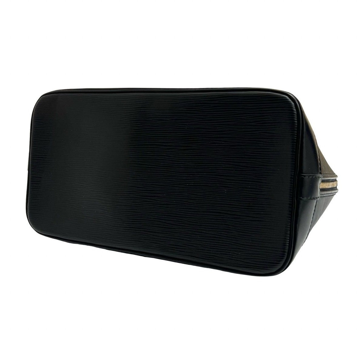 Louis Vuitton Vintage Alma Epi Leather Boston Bag Black — view 8