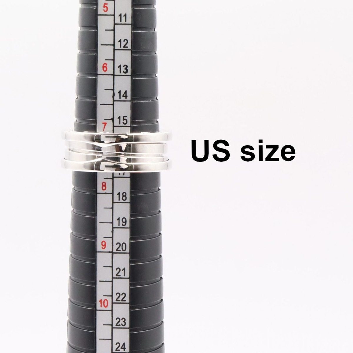 Bvlgari Ring B-zero One Band 18k White Gold — view 7
