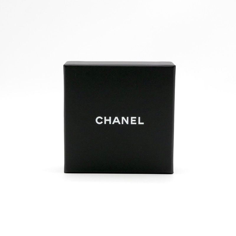 Chanel Earrings Earring Gold Coco Mark Round Rhinestone