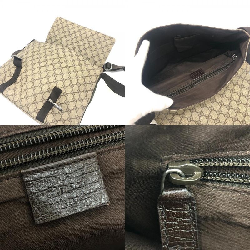 Gucci Shoulder Bag GG Stream 214397 Ggpvc/leather Brown