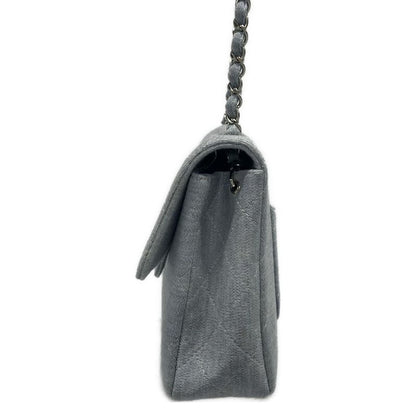 Chanel Shoulder Bag Single Flap Matelasse Light Blue Chain Shoulder/silver