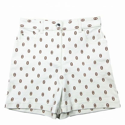 Hermes 25ss Chaine Dancre Chaine D'ancre All-Over Print Shorts Size XS Women