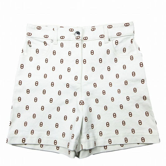 Hermes 25ss Chaine Dancre Chaine D'ancre All-Over Print Shorts Size XS Women