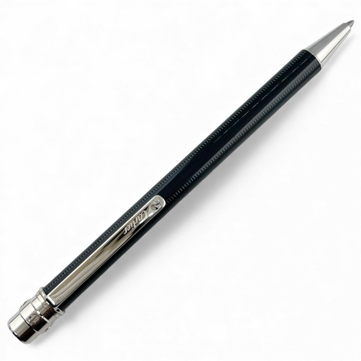 Cartier Santos de Cartier Twist Ballpoint Pen Black Silver Made — view 2